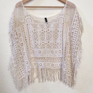 NWOT Cream Beach Coverup